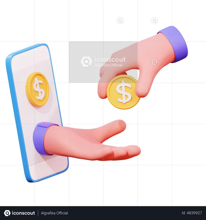 Mobile Payment  3D Icon