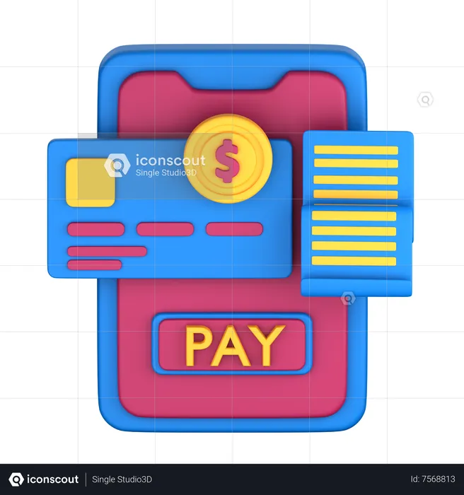 Mobile Payment  3D Icon