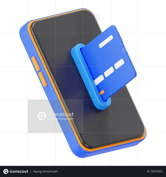 Mobile Payment  3D Icon