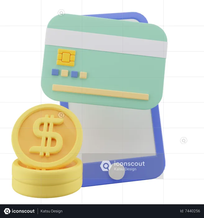 Mobile Payment  3D Icon