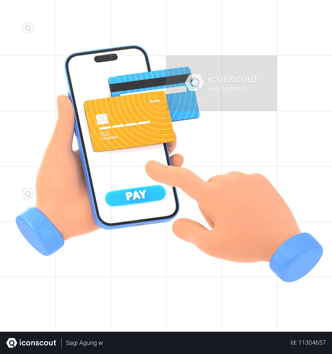 Mobile Payment  3D Icon