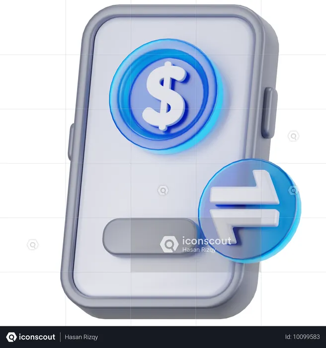 Mobile Payment  3D Icon