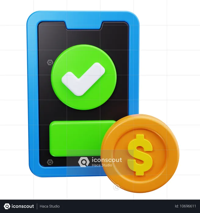 Mobile Payment  3D Icon