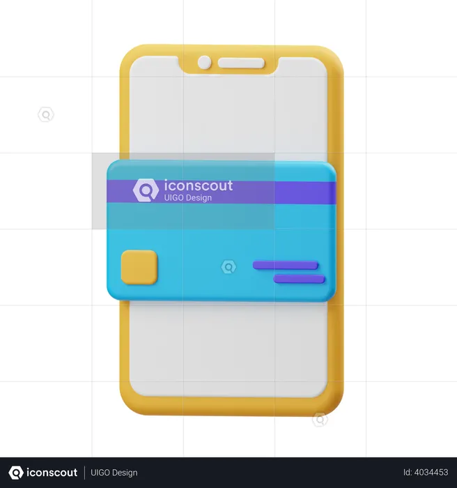 Mobile Payment  3D Illustration