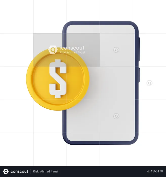 Mobile Payment  3D Illustration