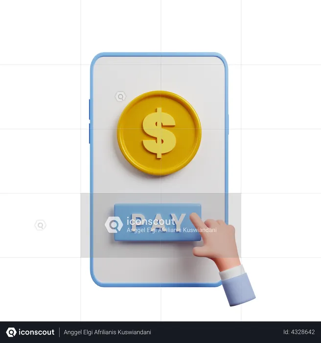 Mobile Payment  3D Illustration