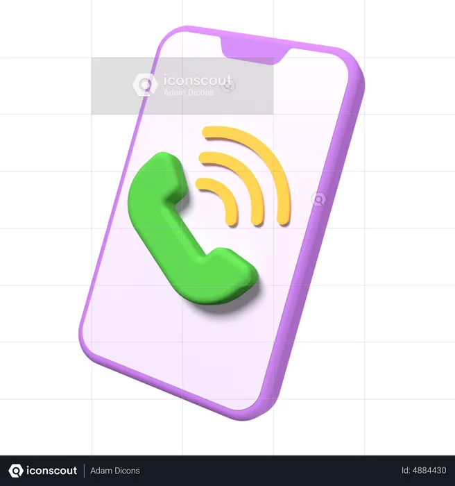 Mobile Ringing  3D Icon
