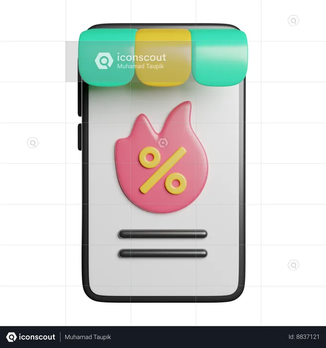 Mobile Shop  3D Icon