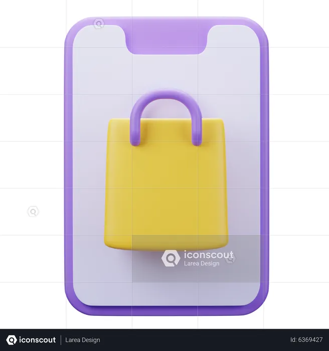 Mobile Shopping  3D Icon