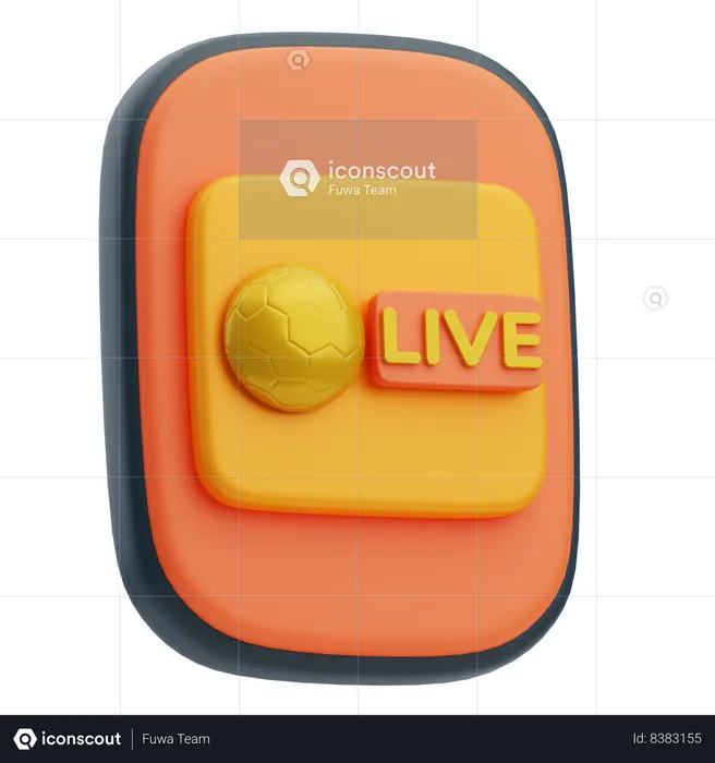 Mobile Streaming  3D Icon