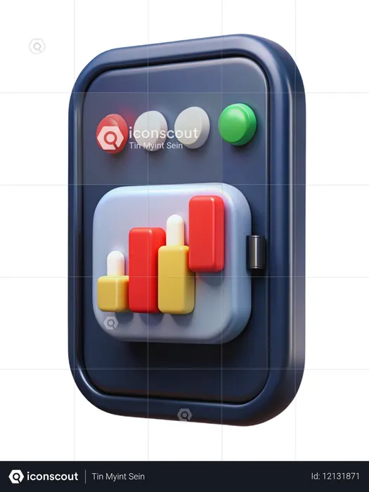 Mobile Trading App  3D Icon