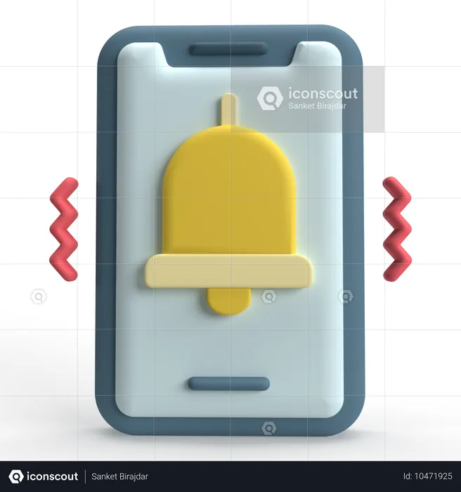 Mobile Vibrate  3D Icon