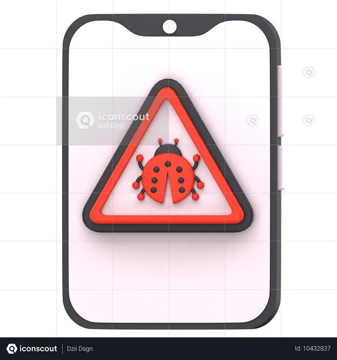 Mobile Virus  3D Icon