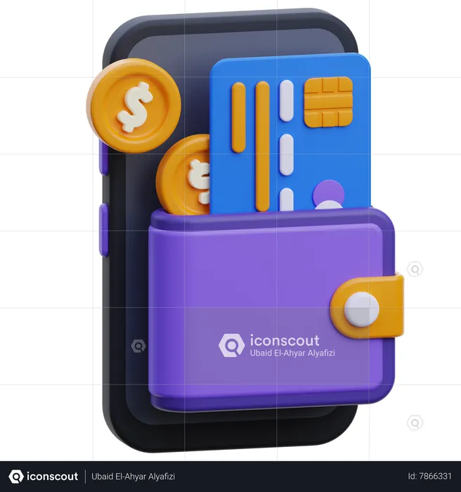Mobile Wallet  3D Icon