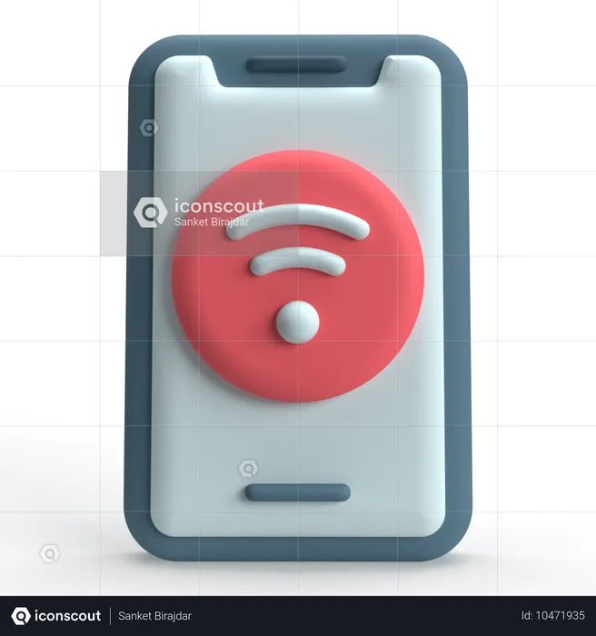 Mobile Wifi  3D Icon