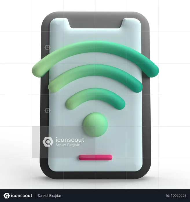 Mobile Wifi  3D Icon