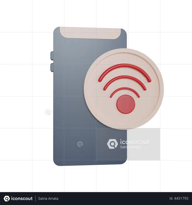 Mobile Wifi  3D Illustration