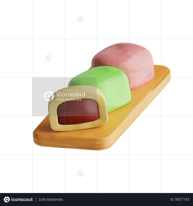 Mochi Cake  3D Icon