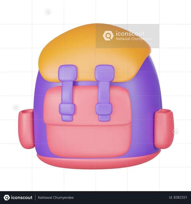 Mochila  3D Icon