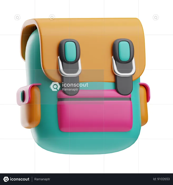 Mochila  3D Icon