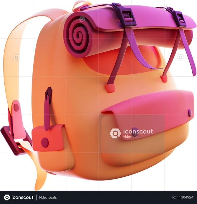 Mochila  3D Icon