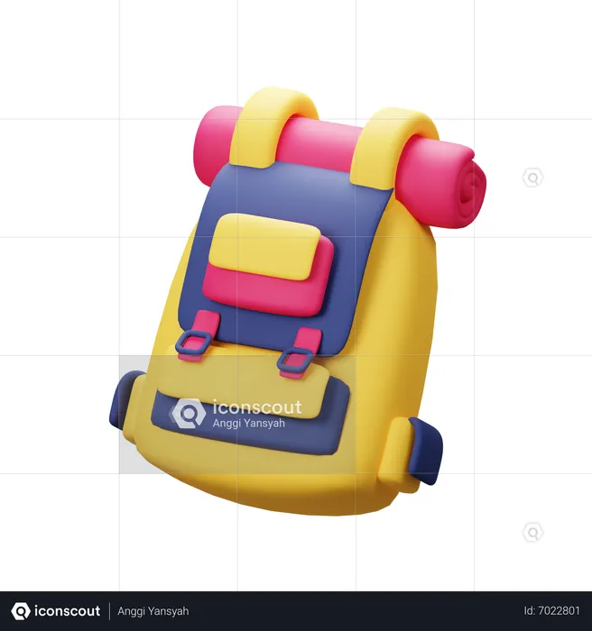 Mochila  3D Icon