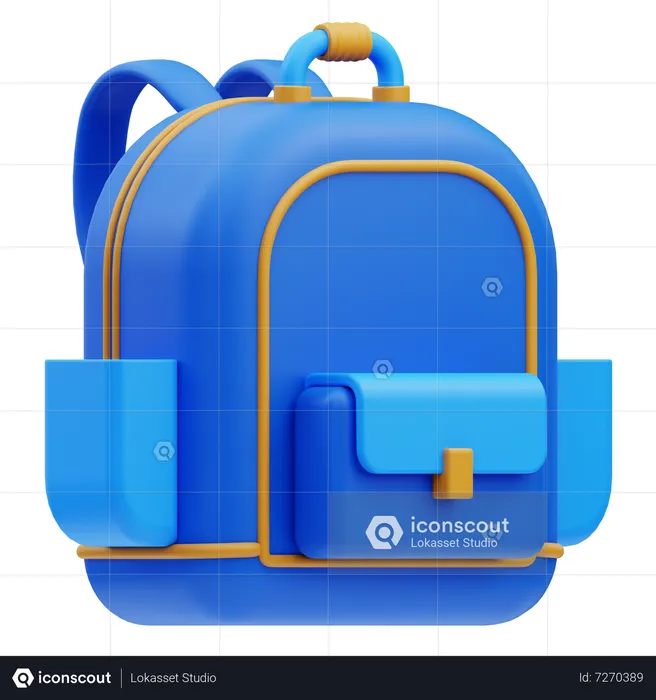 Mochila  3D Icon