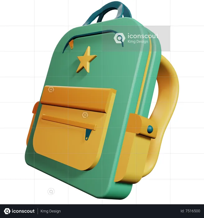 Mochila  3D Icon