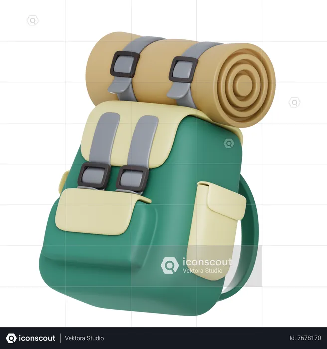 Mochila  3D Icon