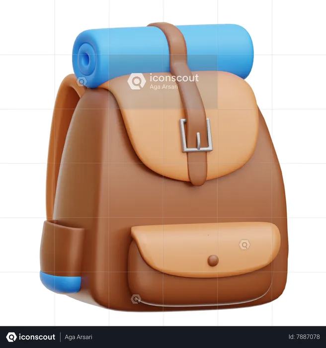 Mochila  3D Icon