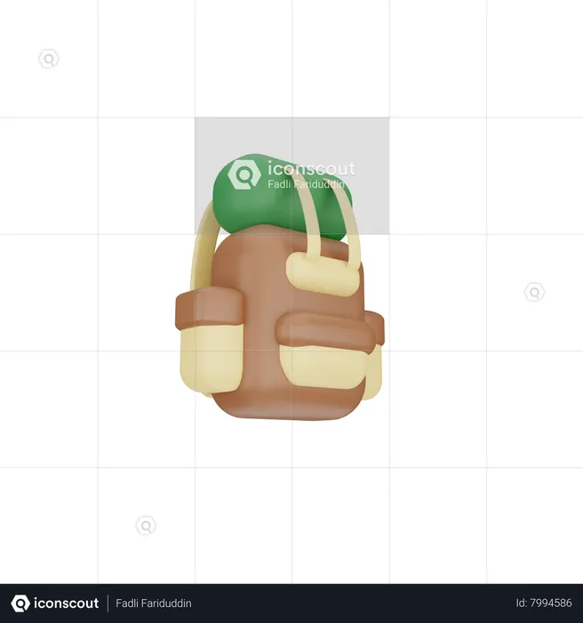 Mochila  3D Icon