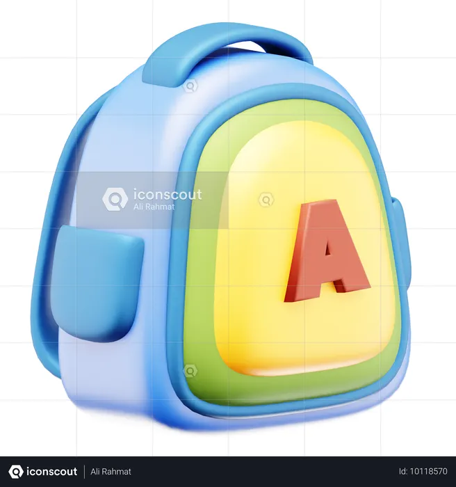 O saco da escola  3D Icon