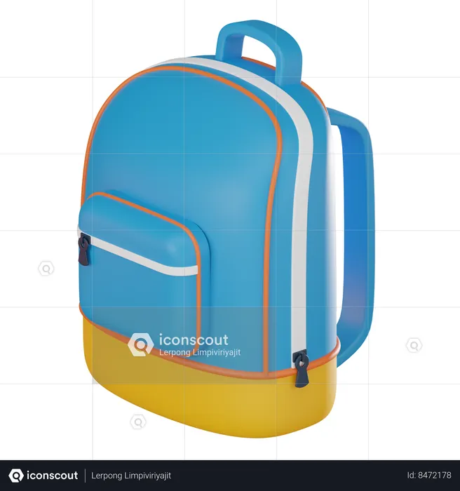 Bolsa para la escuela  3D Icon