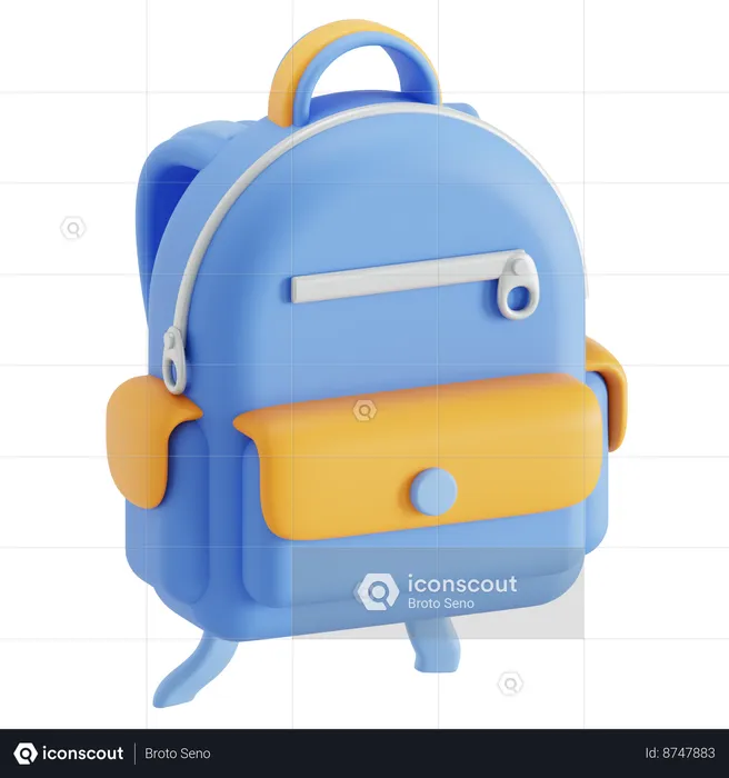 Bolsa para la escuela  3D Icon