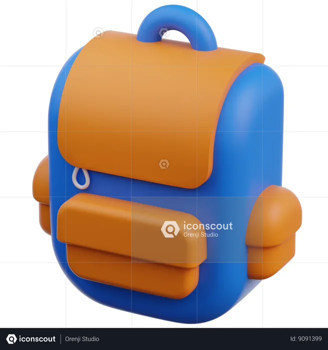 Bolsa para la escuela  3D Icon