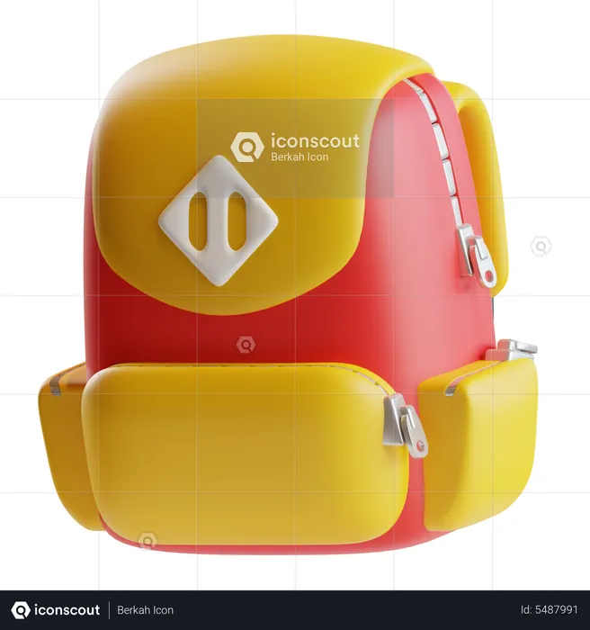 Bolsa para la escuela  3D Icon