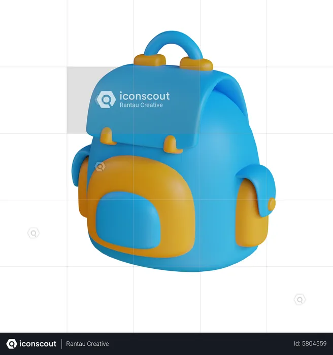 Bolsa para la escuela  3D Icon