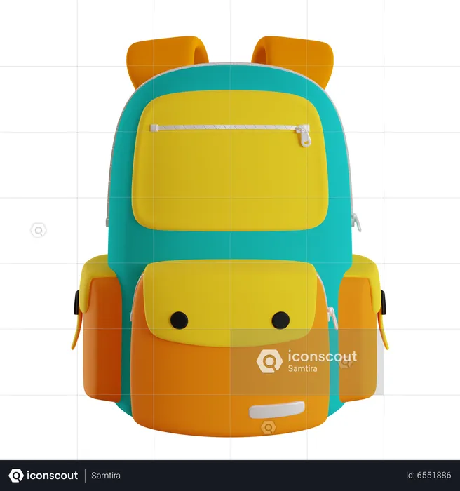 Bolsa para la escuela  3D Icon