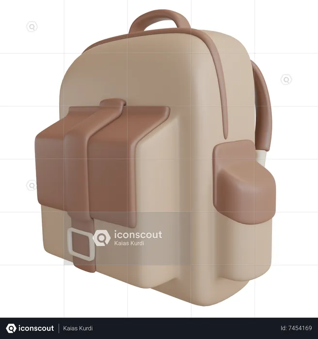 Bolsa para la escuela  3D Icon