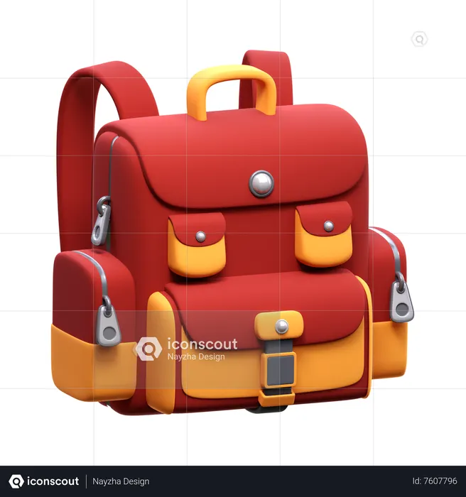 Bolsa para la escuela  3D Icon