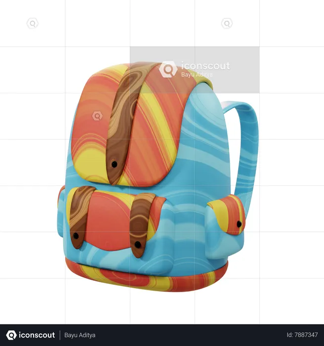 Bolsa para la escuela  3D Icon