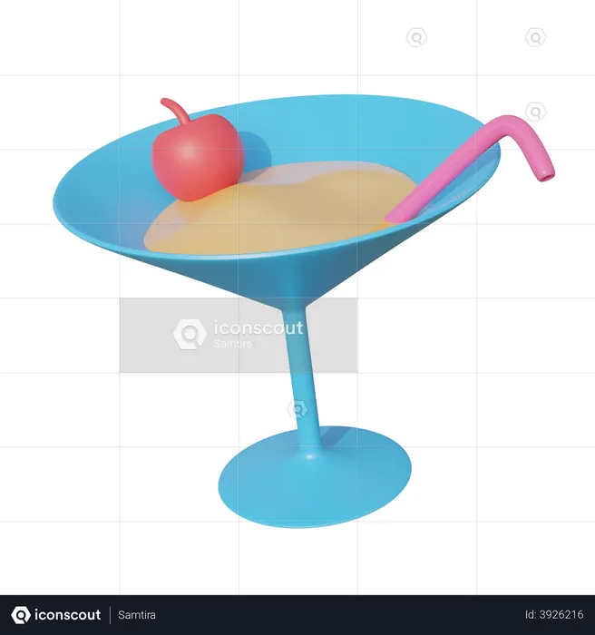 Mocktail  3D Illustration