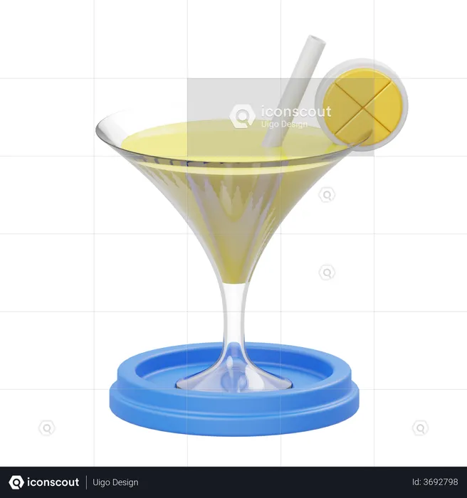Mocktail  3D Illustration