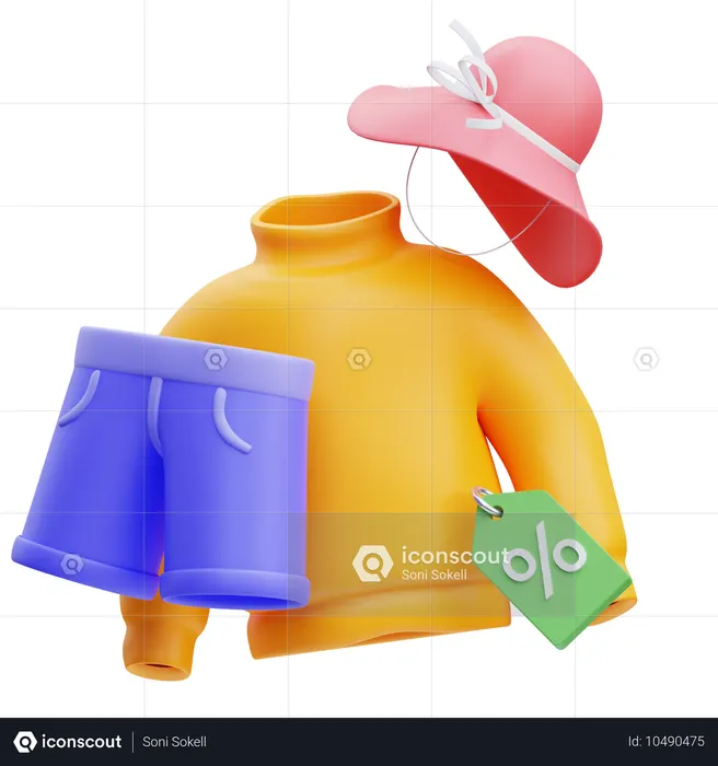 Desconto de moda  3D Icon
