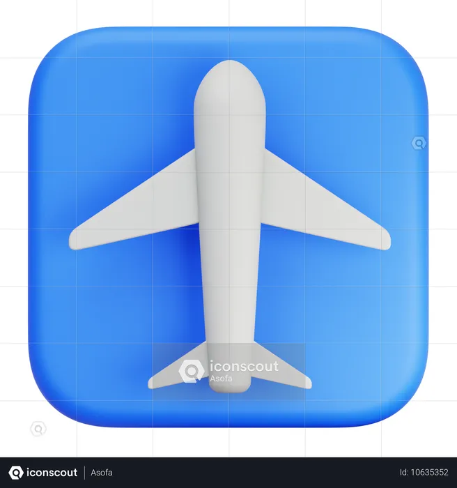 Mode avion  3D Icon