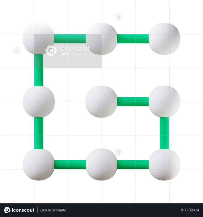 Modèle de mot de passe  3D Icon