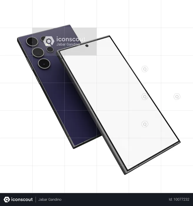 Smartphone-Modell  3D Icon