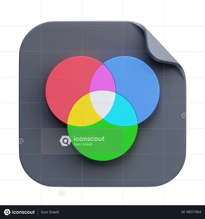 Modelo de color RGB  3D Icon
