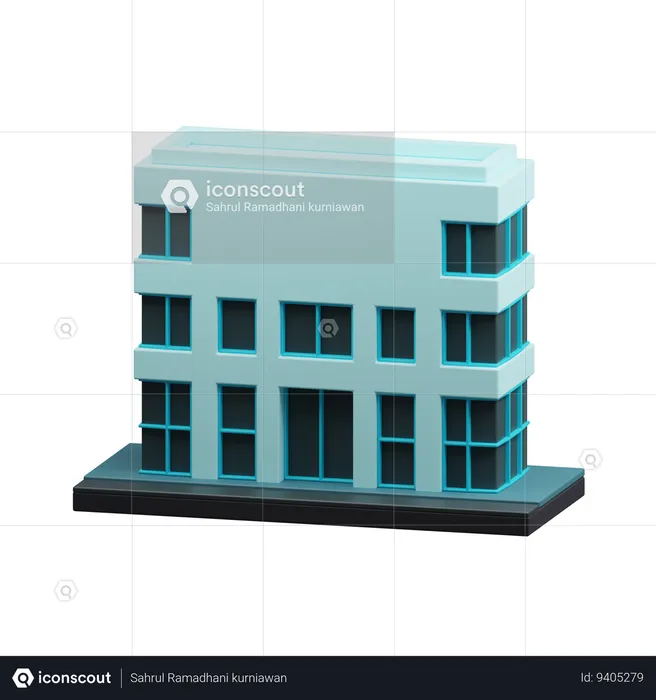 Modern building  3D Icon