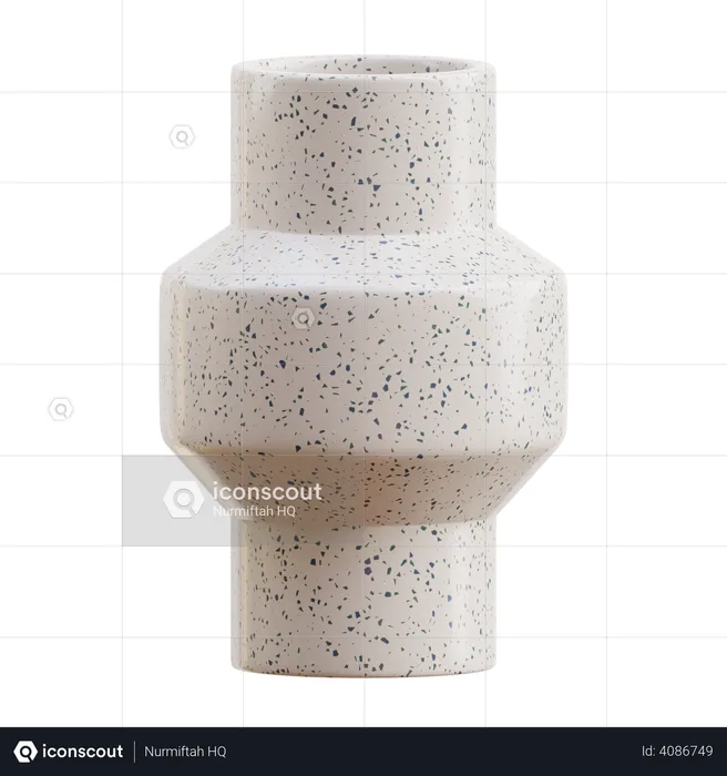 Modern Ceramic Vase  3D Icon